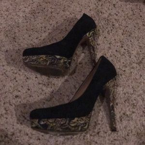 Missoni  suede platform pumps